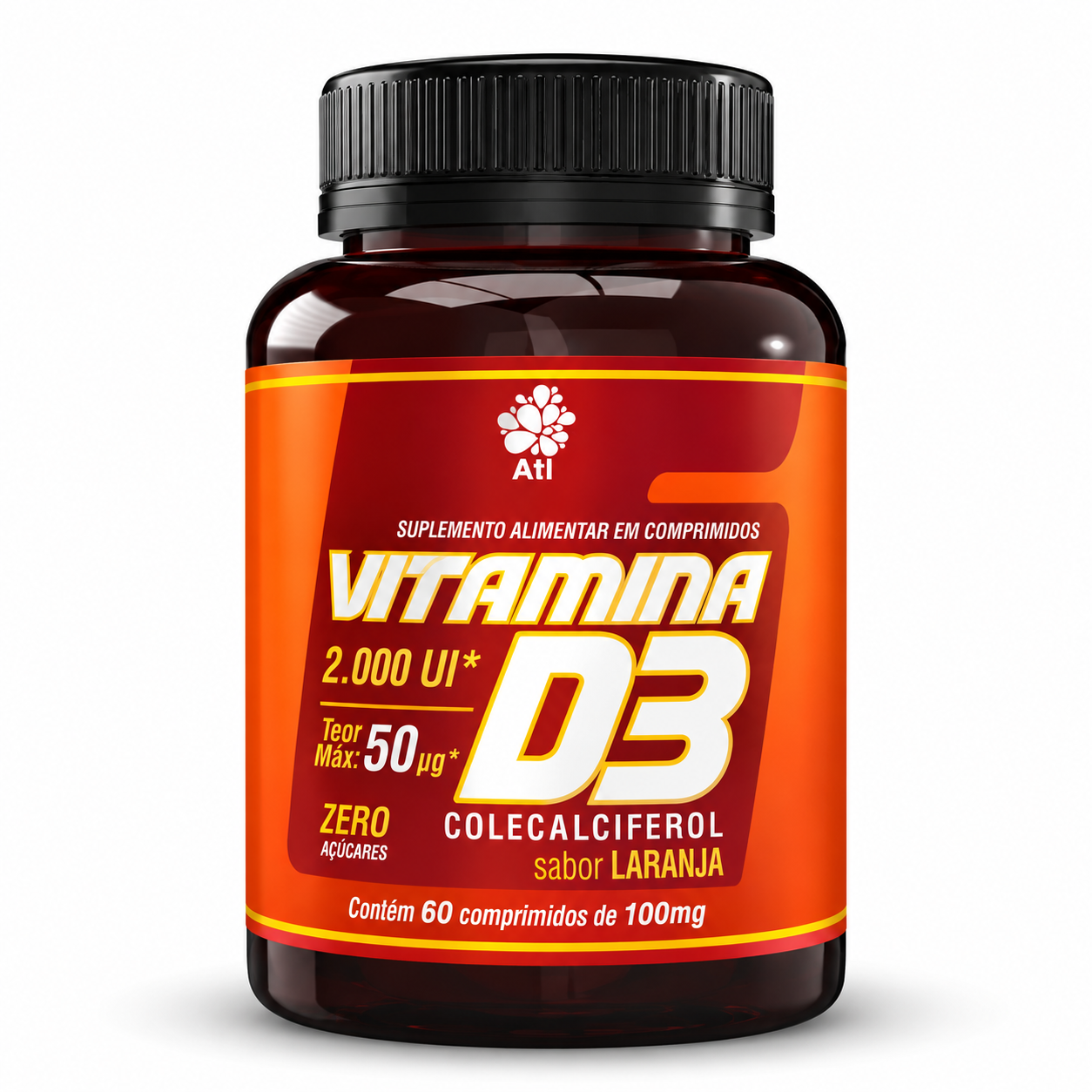 Atlantica Natural Vitamina D3 - 60 Cápsulas